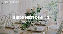Desktop Screenshot of birdsnestdining.com